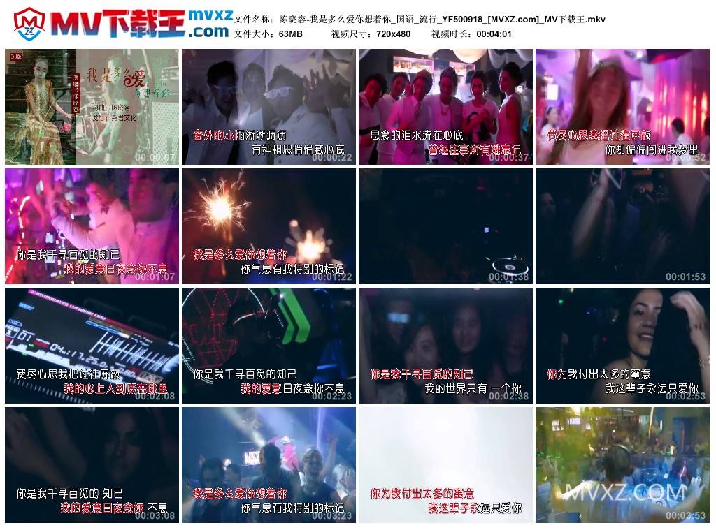 陈晓容-我是多么爱你想着你_国语_流行_YF500918